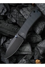 We Knife Co Ltd We Knife Company Ben Petersen Banter Folding Knife 2.9" S35VN Black Stonewashed Spear Point Blade, Black G10 Handles, Liner Lock - 2004B