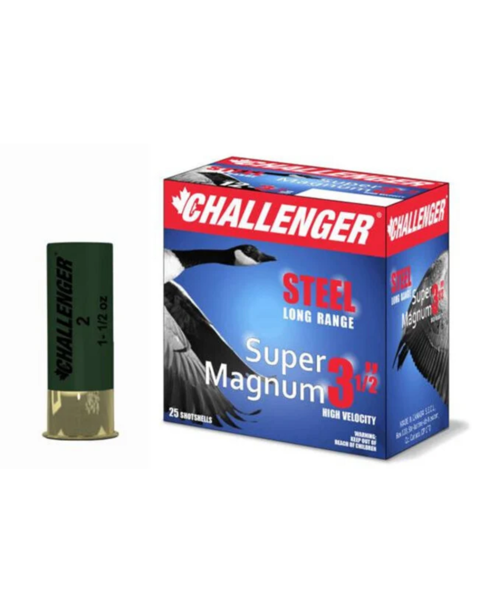 Challenger Challenger 12 GA. 3.5" SUPER MAG 1.1/2 OZ BB STEEL SHOT