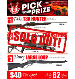 DRAW #1940 - Pick Your Prize - Tikka, Excalibur OR Henry!