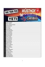 DRAW #1942 - Take Your Pick - Cariboo, Yeti, Vortex OR Wusthof!