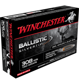 Winchester WINCHESTER BALLISTIC SILVERTIP 308 W 2810 FPS IN 150 GR