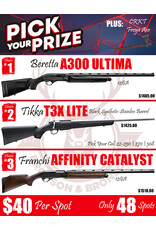 DRAW #1946 - Pick Your Prize - Beretta, Tikka OR Franchi!