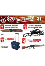 DRAW #1948 - Take Your Pick - Benchmade, Yeti, Excalibur OR Morisson!