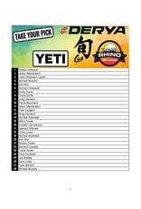 DRAW #1943 - Take Your Pick - Yeti, Rhino, Shun OR Derya!