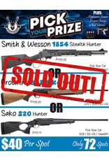 DRAW #1944 - Pick Your Prize - Smith & Wesson, Browning OR Sako!