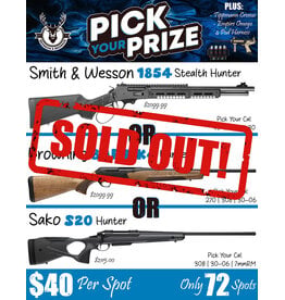 DRAW #1944 - Pick Your Prize - Smith & Wesson, Browning OR Sako!