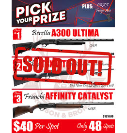 DRAW #1946 - Pick Your Prize - Beretta, Tikka OR Franchi!