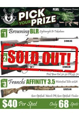 DRAW #1947 - Pick Your Prize - Browning, Smith & Wesson OR Franchi!