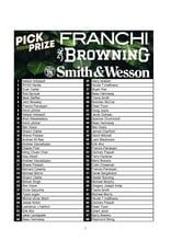 DRAW #1947 - Pick Your Prize - Browning, Smith & Wesson OR Franchi!