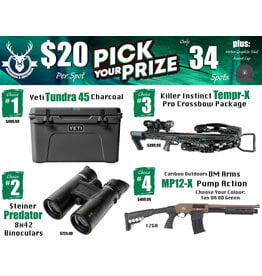 DRAW #1953 - Pick Your Prize - Yeti, Steiner, Killer Instinct OR Cariboo Outdoors!