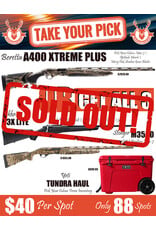 DRAW #1952 - Take Your Pick - Beretta OR Tikka, Stoeger + Yeti!