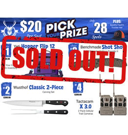 DRAW #1954 - Pick Your Prize - Yeti, Wusthof, Benchmade OR Tactacam!