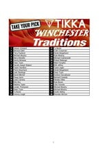 DRAW #1955 - Take Your Pick - Tikka, Winchester OR Traditions!