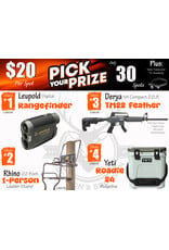 DRAW #1957 - Pick Your Prize - Leupold, Rhino, Derya OR Yeti!