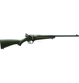 Savage Arms Savage 13790 Rascal Youth Bolt Action Rifle 22 LR, RH, 16.125 in, Satin Blued, Green Synthetic Stock, 1 Rnd, Accu-Trigger