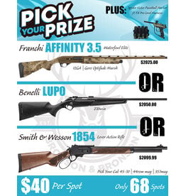 DRAW #1963 - Pick Your Prize - Franchi, Benelli OR Smith & Wesson!