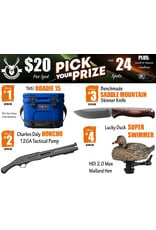 DRAW #1965 - Pick Your Prize - Yeti, Charles Daly, Benchmade OR Lucky Duck!