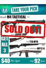 DRAW #1960 - Take Your Pick - Benelli OR Henry, Tikka + Cariboo!