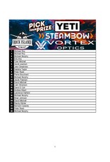 DRAW #1962 - Pick Your Prize - Yeti, Rock Island Armory, Steambow OR Vortex!