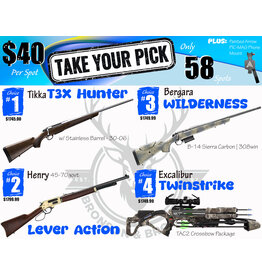 DRAW #1967 - Take Your Pick - Tikka, Henry, Bergara OR Excalibur!
