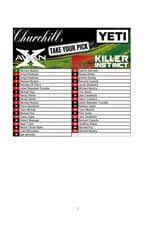 DRAW #1961 - Take Your Pick - Avian-X, Killer Instinct, Churchill OR Yeti!