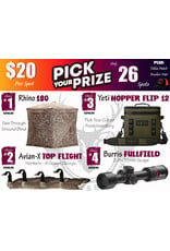DRAW #1970 - Pick Your Prize - Rhino, Avian-X, Yeti OR Burris!
