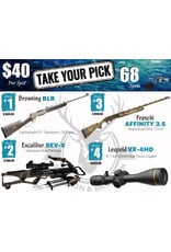 DRAW #1971 - Take Your Pick - Browning, Excalibur, Franchi OR Leupold!