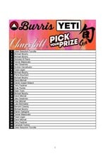 DRAW #1966 - Pick Your Prize - Churchill, Yeti, Shun OR Burris!