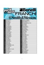 DRAW #1963 - Pick Your Prize - Franchi, Benelli OR Smith & Wesson!