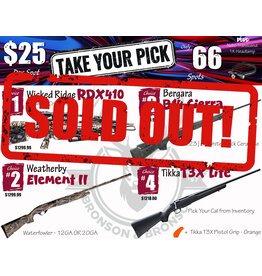 DRAW #1964 - Take Your Pick - Wicked Ridge, Weatherby, Bergara OR Tikka!