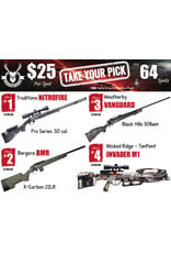 DRAW #1973 - Take Your Pick - Traditions, Bergara, Weatherby OR Wicked Ridge!