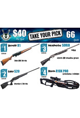 DRAW #1975 - Take Your Pick - Benelli, Sako, Weatherby OR Ravin!