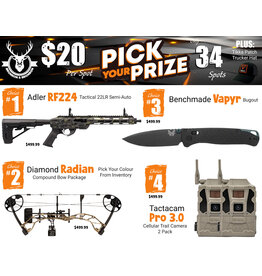 DRAW #1976 - Pick Your Prize - Adler, Diamond, Benchmade OR Tactacam!