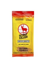 WILDLIFE RESEARCH CENTER INC Scent Killer Dryer Sheets 12-pack Autumn Formula