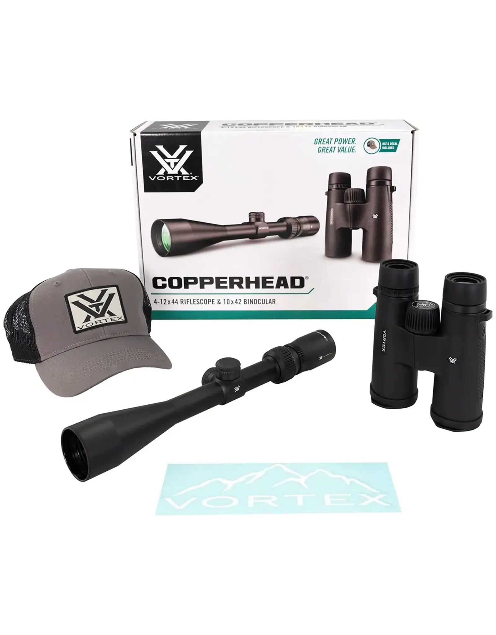 Vortex Vortex Optics Copperhead 4-12x44 SFP Riflescope & 10x42 Binoculars Bundle