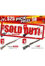 DRAW #1968 - Pick Your Prize - Ruger, Stoeger, Weatherby OR CZ!