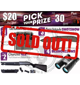 DRAW #1972 - Pick Your Prize - Tactacam, Churchill, Benchmade OR Steiner!