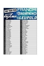 DRAW #1971 - Take Your Pick - Browning, Excalibur, Franchi OR Leupold!