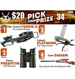 DRAW #1979 - Pick Your Prize - Killer Instinct, Steiner, Caldwell OR Gamo!