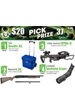 DRAW #1981 - Pick Your Prize - Yeti, Maverick, Killer Instinct OR Leupold!
