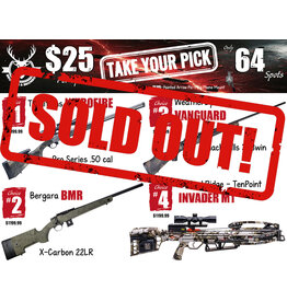 DRAW #1973 - Take Your Pick - Traditions, Bergara, Weatherby OR Wicked Ridge!