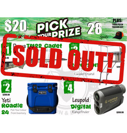 DRAW #1978 - Pick Your Prize - Derya, Yeti, Rhino OR Leupold!