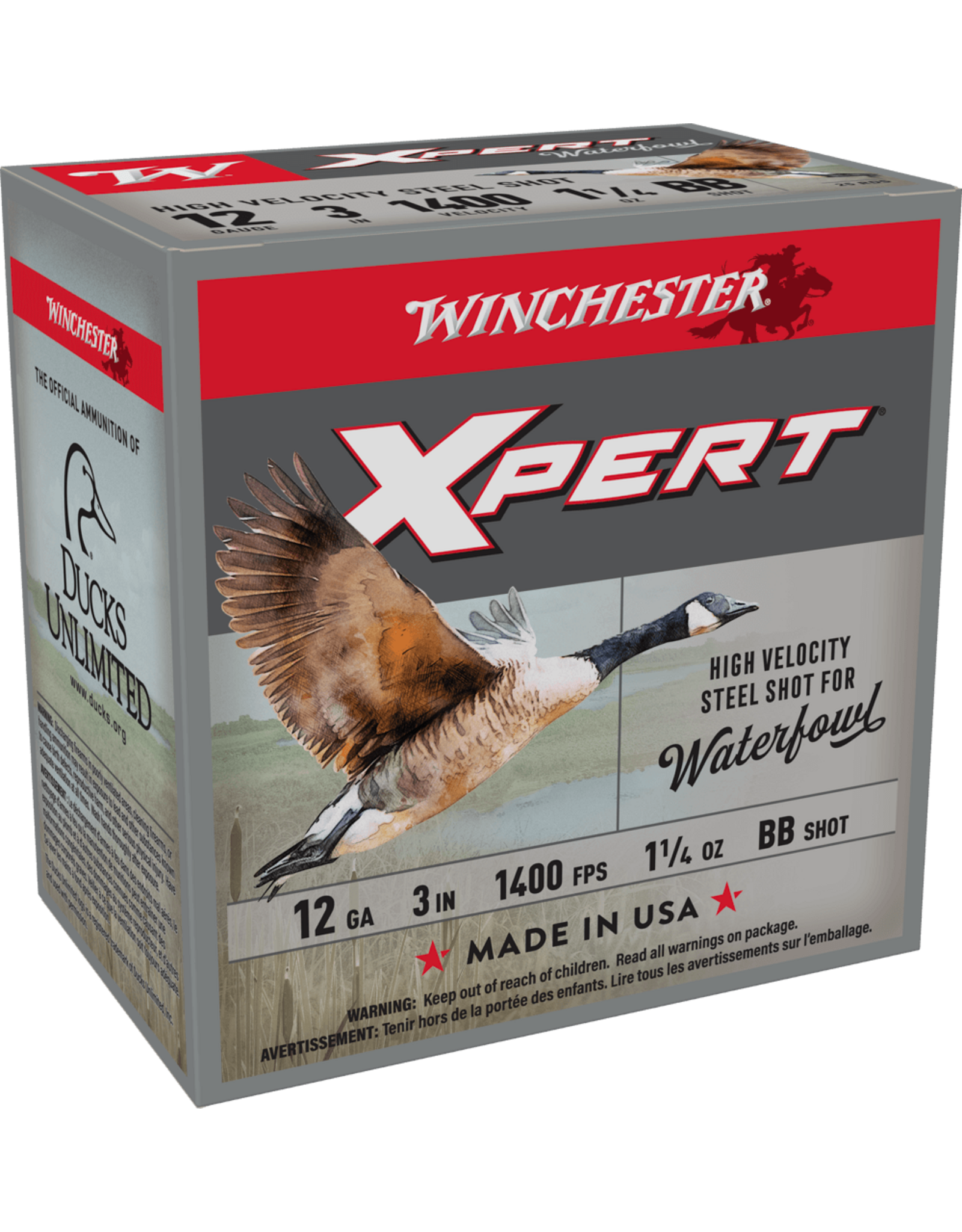 Winchester Winchester XPert 12GA 3" 1 1/4oz BB SHOT 25 Rounds Waterfowl Steel WEX123HBB