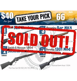 DRAW #1977 - Take Your Pick - Sako, Smith & Wesson, Browning OR Beretta!