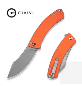 Civivi CIVIVI Outlaw Muk Flipper & Button Lock Knife Orange