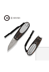 Civivi CIVIVI Purr Flipper & Slip Joint Knife Orange, Black & White G10 Handle
