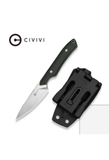 Civivi CIVIVI High Grass Field Knife Hunting Fixed Blade Knife Green Canvas Micarta Handle