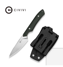 Civivi CIVIVI High Grass Field Knife Hunting Fixed Blade Knife Green Canvas Micarta Handle