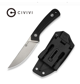 Civivi CIVIVI Carveth Hunting Fixed Blade Knife Black G10 Handle