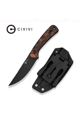 Civivi CIVIVI Carveth Hunting Fixed Blade Knife Orange & Black G10 Handle